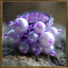 Taro Pearl ring - lilac