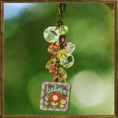 Gypsey charm keyring - Believe