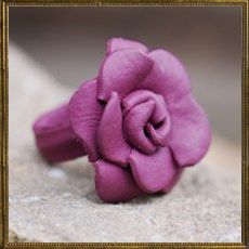 Purple Classic Leather ring