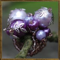 Pearl Explosion Ring - purple