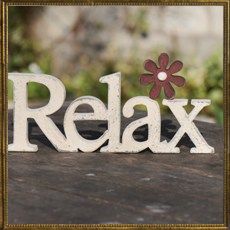 Flower Word signs - set of 4