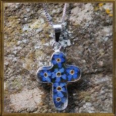 Flower cross - Forget me not