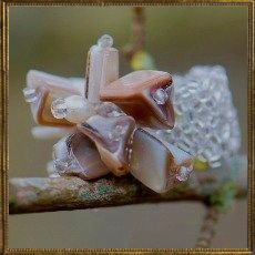 Jazz Beaded ring - champagne