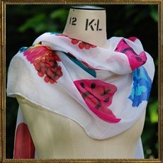 Bold hearts scarf